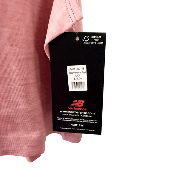 NWT New Balance Sleeveless Athletic Tank Rose Pink Size Large - Picture 8 of 9